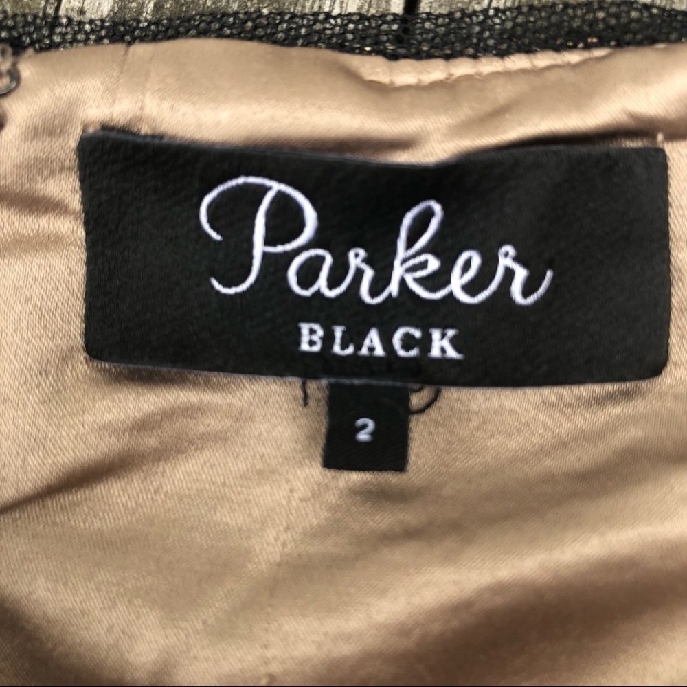 Parker Black Guayana metallic sequin mini-dress! - Picture 7 of 8